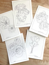 Load image into Gallery viewer, Postcard Kit - Framed Florals